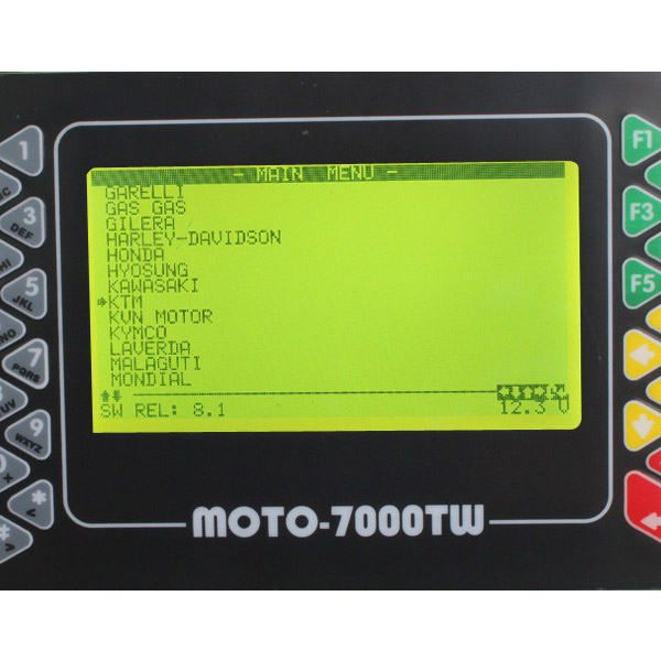 Exhibición universal 2 del software del escáner de Moto 7000TW