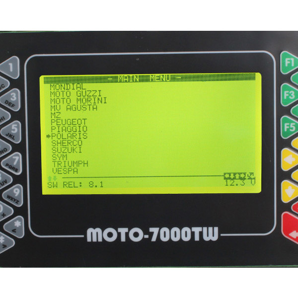 Exhibición universal 3 del software del escáner de Moto 7000TW