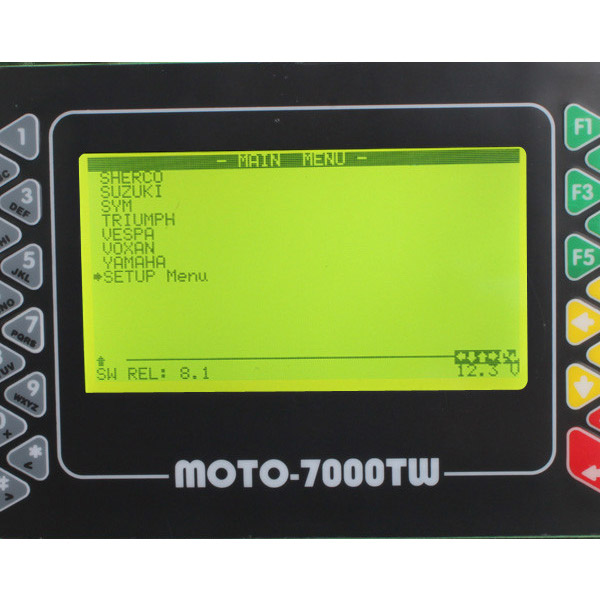 Exhibición universal 4 del software del escáner de Moto 7000TW