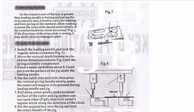 instrucción de máquina duplicada corte de la llave 368A 4