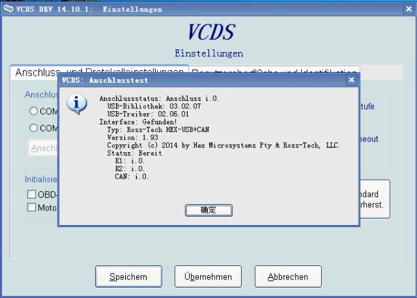 Cable de diagnóstico Software-4 de VAG de VAG 14.10.2