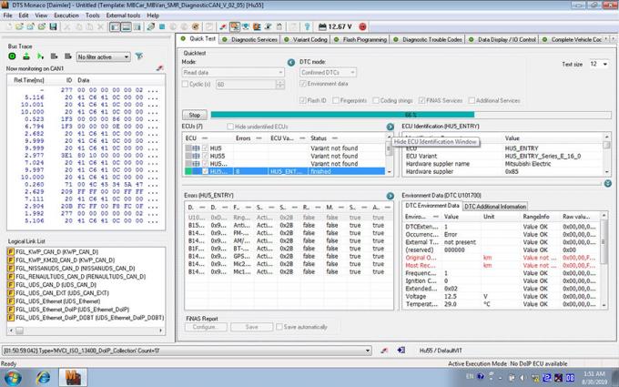 Benz ECOM Doip software de la herramienta de diagnóstico y de programación