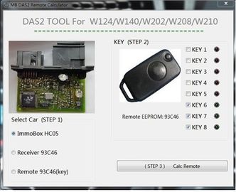 Un buen precio. Software de diagnóstico automotriz de la función potente para la calculadora del telecontrol del inmovilizador del Benz DAS2 en línea
