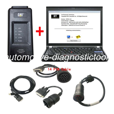 Un buen precio. CAT Caterpillar ET3 Truck herramienta de diagnóstico más Lenovo X220 portátil en línea
