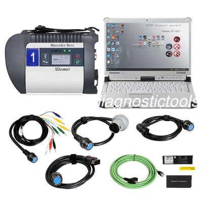 Un buen precio. V2024.10 MB SD Connect C4 DoIP Mercedes Star Diagnostic Tool Plus Panasonic CF C2 portátil en línea