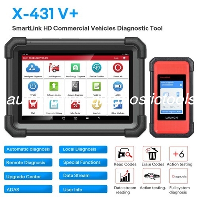 Un buen precio. Launch X431 V+ SmartLink HD Heavy Duty Diagnostic Tool para camiones de 12 V / 24 V en línea