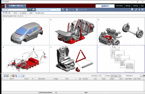 Un buen precio. [GM EPC] 2025.03 GMNA Vehículos de General Motors EPC Catálogo de piezas de repuesto para América del Norte en línea