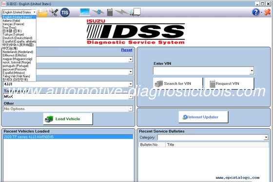 Un buen precio. Último 2025.02 G-IDSS E-IDSS US-IDSS Software de diagnóstico de exportación para ISUZU en línea