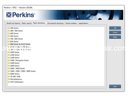 Un buen precio. Perkins SPI2 2018A Perkins Servicio de software y catálogo de piezas en línea