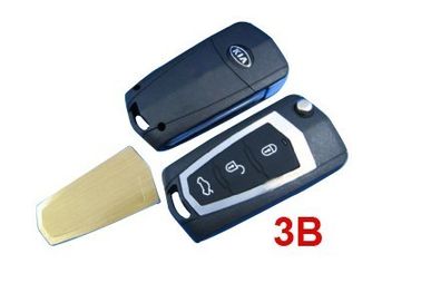 Un buen precio. Kia nuevo Carens modificó el botón remoto de los espacios en blanco 3 del caso dominante/de la llave con el metal de la batería en línea