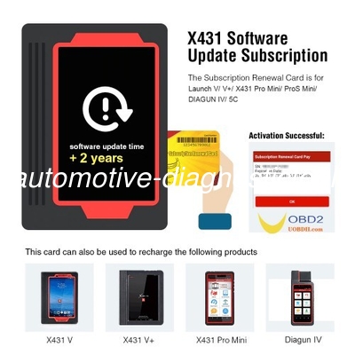 Un buen precio. Servicio de actualización de 2 años para el lanzamiento V/ V+/ X431 Pro Mini/ ProS Mini/ DIAGUN IV/ 5C/ LAUNCH X-431 PRO DYNO en línea