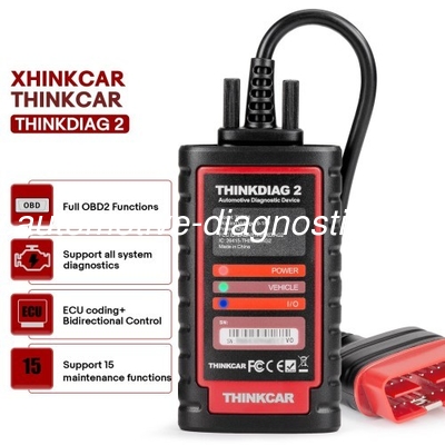 Un buen precio. 2025 THINKCAR Thinkdiag2 Todo el sistema herramienta de diagnóstico Auto VIN ECU codificación 15+ función de restablecimiento Un año de actualización gratuita en línea