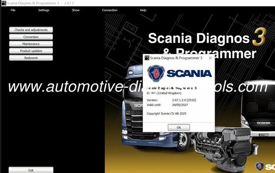 Un buen precio. 2026 Más reciente Scania VCI y VCI3 SDP3 V2.69.1 Software de diagnóstico automotriz para camiones/autobuses Scania en línea