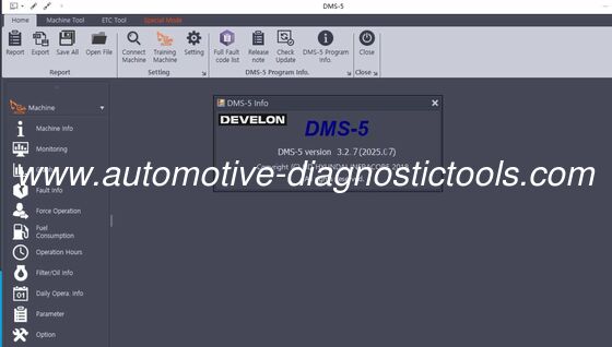 Un buen precio. 【2025.08】DOOSAN (DEVELON) DMS 5 -3.2.8 Software de diagnóstico en línea