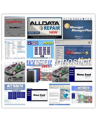 Un buen precio. Alldata 10.53 2013 Q3 Datos de reparación automotriz + Mitchell Ondemand 5.8.2 Versión 10/2013 en disco duro de 1 TB en línea