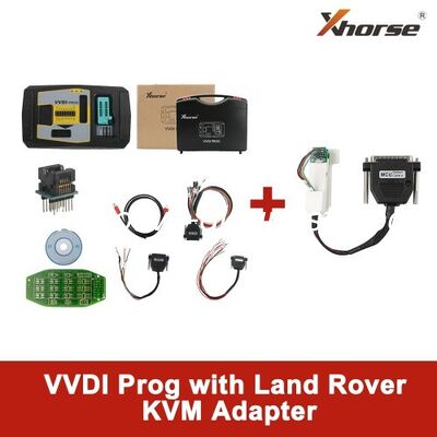 Un buen precio. Programación de Xhorse VVDI PROG con adaptador KVM Land Rover sin necesidad de soldadura en línea
