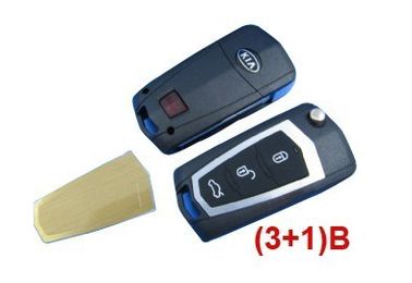 Un buen precio. 3+1 botón KIA Shell dominante remoto modificado Cerato, espacios en blanco remotos de encargo de la llave del coche en línea
